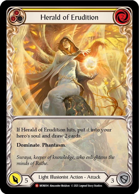 Herald of Erudition (Extended Art) — Monarch card