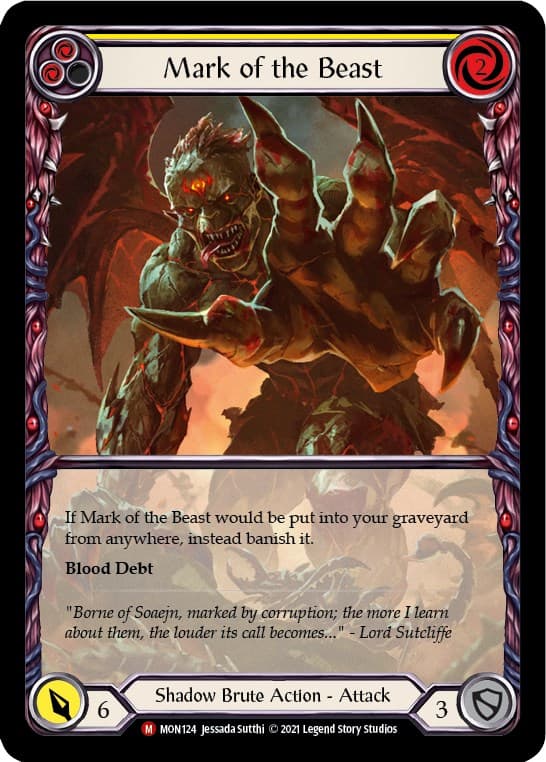 Mark of the Beast (Extended Art) — Monarch card