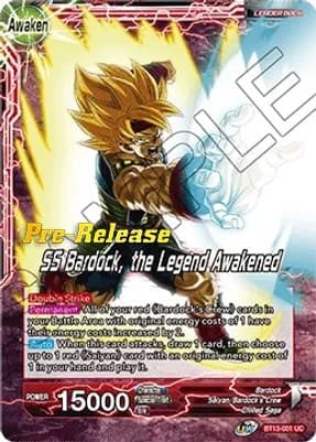 Bardock // SS Bardock, the Legend Awakened — Supreme Rivalry Pre-Release Cards card
