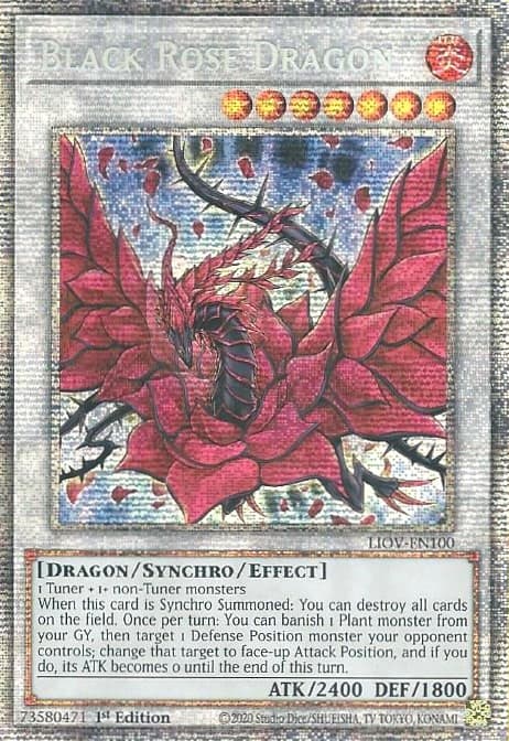 Black Rose Dragon (Starlight Rare) — Lightning Overdrive card