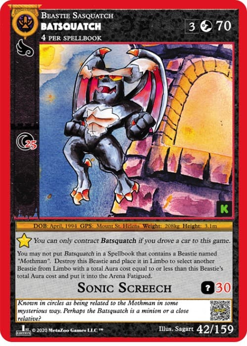 Batsquatch — Cryptid Nation: Kickstarter Edition card