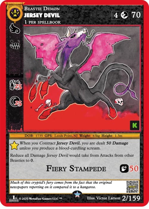Jersey Devil — Cryptid Nation: Kickstarter Edition card