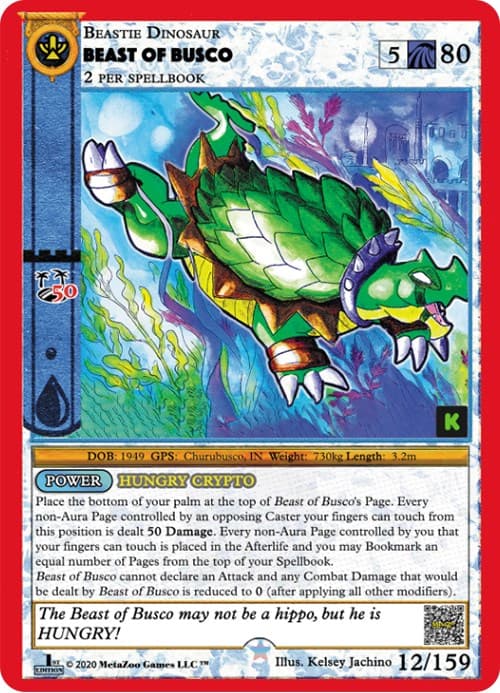 Beast Of Busco — Cryptid Nation: Kickstarter Edition card