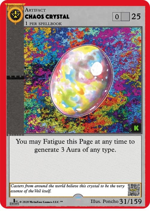 Chaos Crystal — Cryptid Nation: Kickstarter Edition card