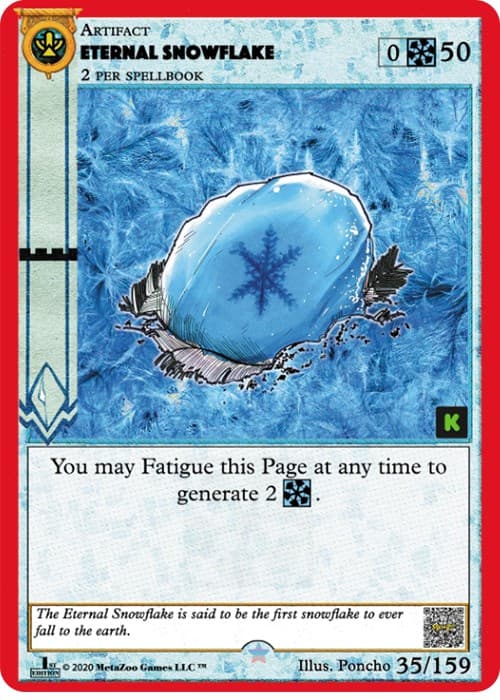 Eternal Snowflake — Cryptid Nation: Kickstarter Edition card