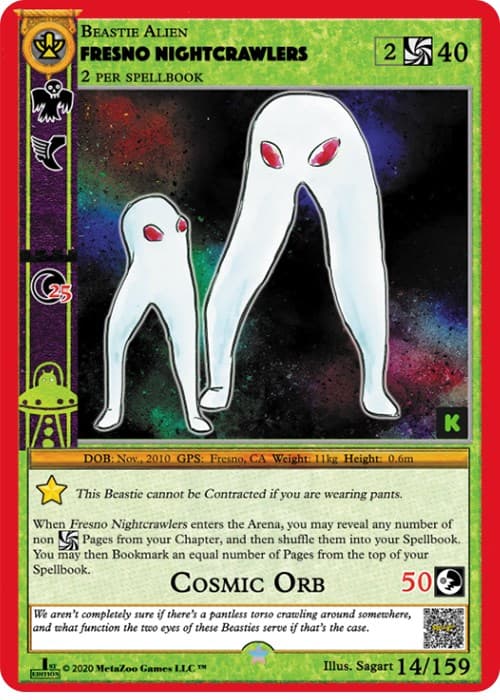 Fresno Nightcrawlers — Cryptid Nation: Kickstarter Edition card