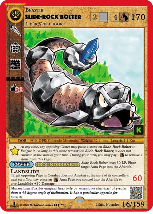Slide-Rock Bolter — Cryptid Nation: Kickstarter Edition card