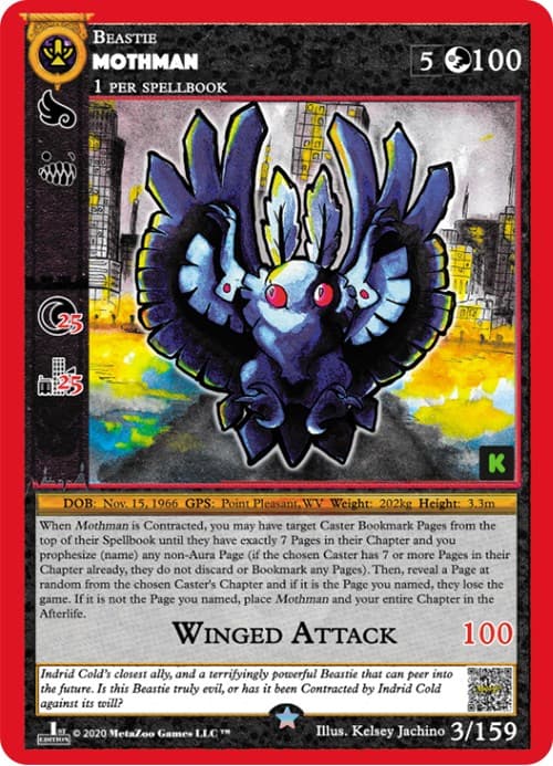 Mothman — Cryptid Nation: Kickstarter Edition card