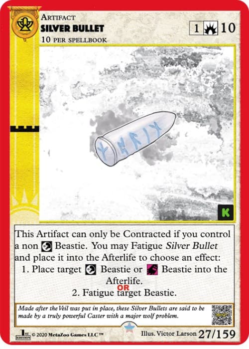Silver Bullet — Cryptid Nation: Kickstarter Edition card