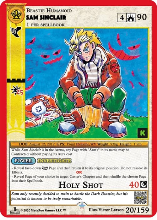 Sam Sinclair — Cryptid Nation: Kickstarter Edition card