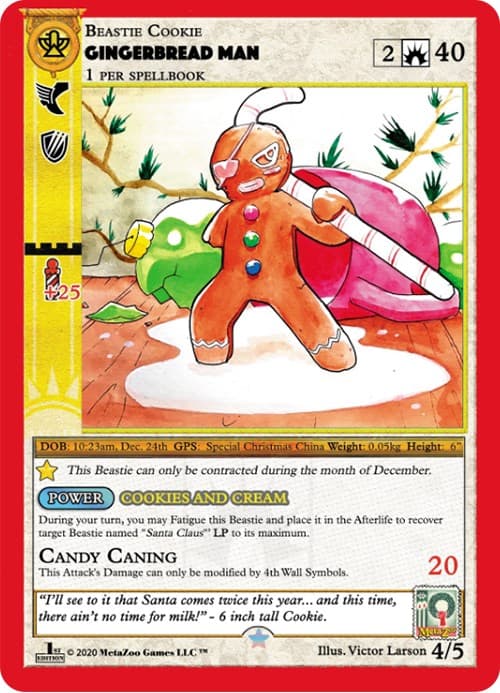 Gingerbread Man (First Edition) — Holiday Promos card