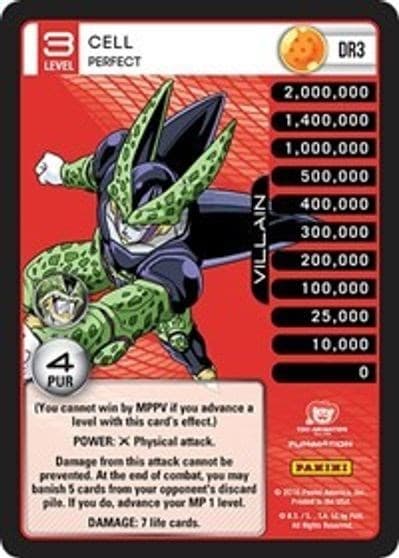 Cell - Perfect (Rainbow Parallel Foil) — Panini: Perfection card