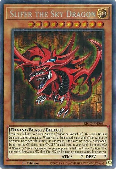 Slifer the Sky Dragon (Secret Pharaoh's Rare) — King's Court card