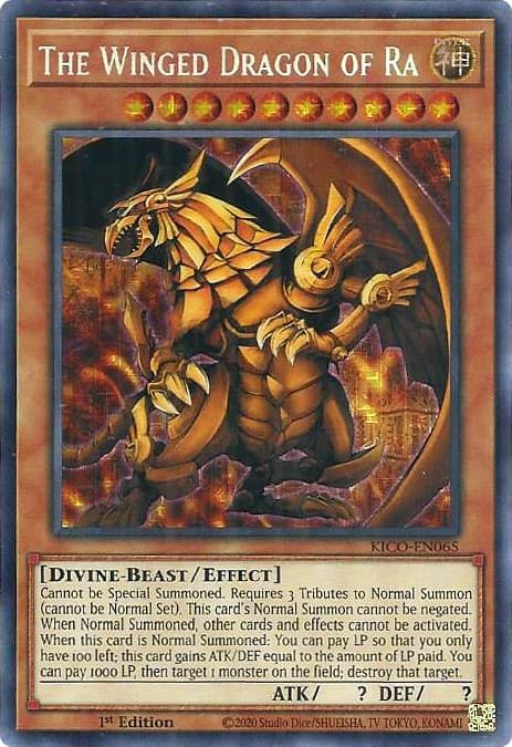 The Winged Dragon of Ra (Secret Pharaoh's Rare) — King's Court card