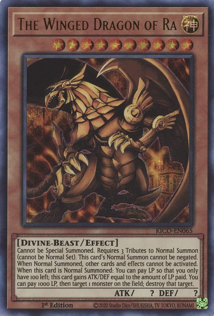 The Winged Dragon of Ra (Ultra Pharaoh's Rare) — King's Court card