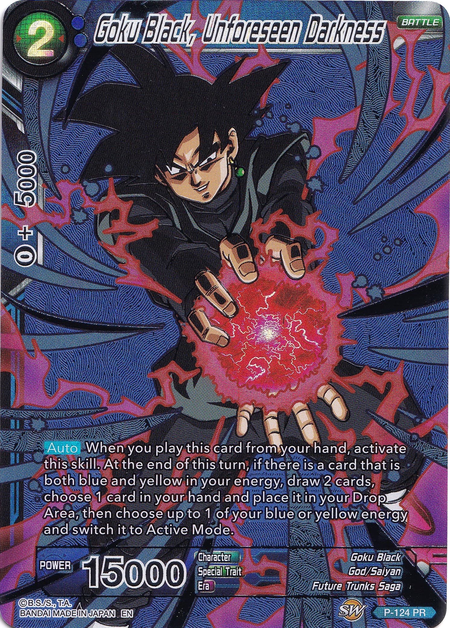 Goku Black, Unforeseen Darkness — Collector's Selection Vol. 1 card
