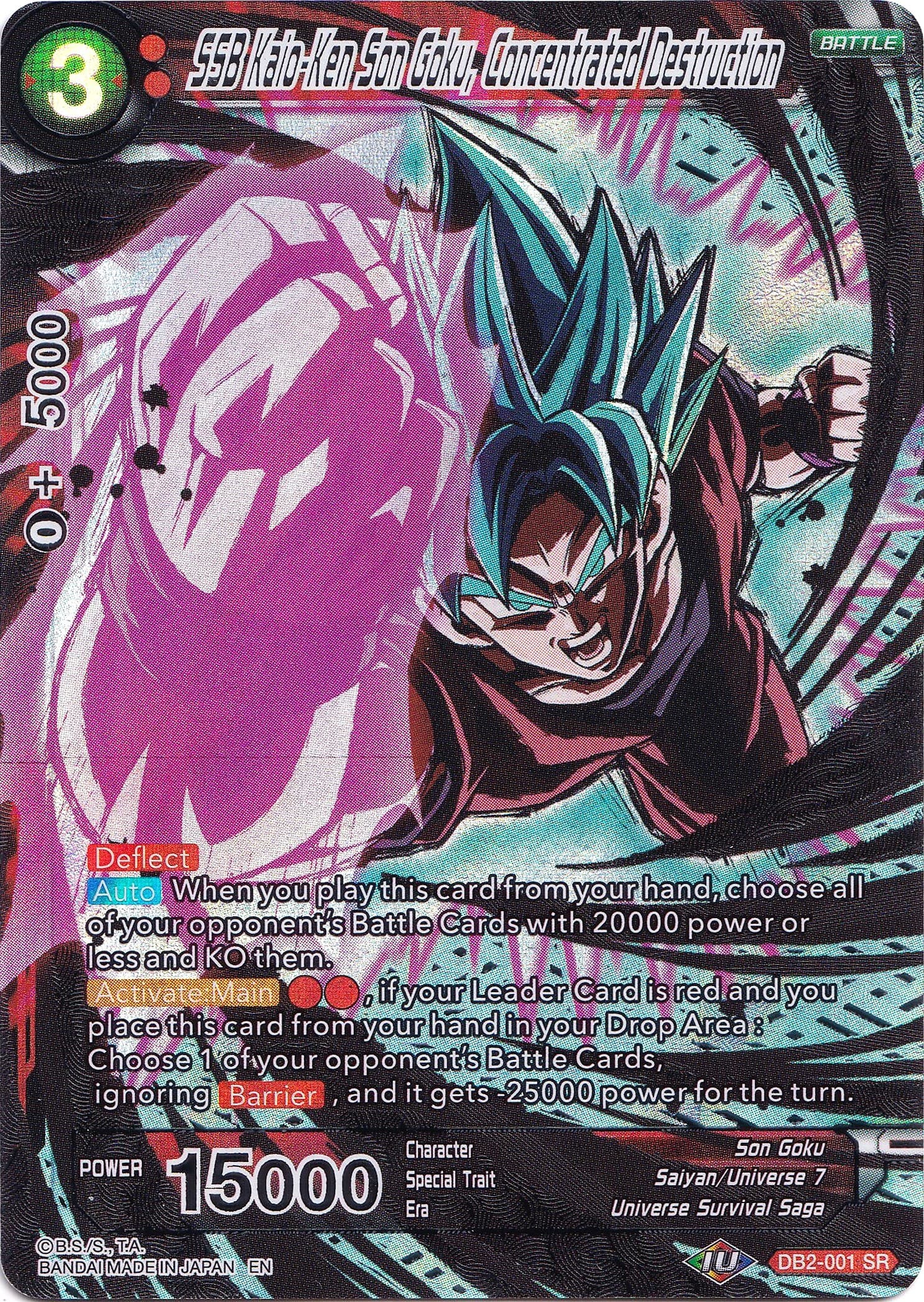 SSB Kaio-Ken Son Goku, Concentrated Destruction — Collector's Selection Vol. 1 card