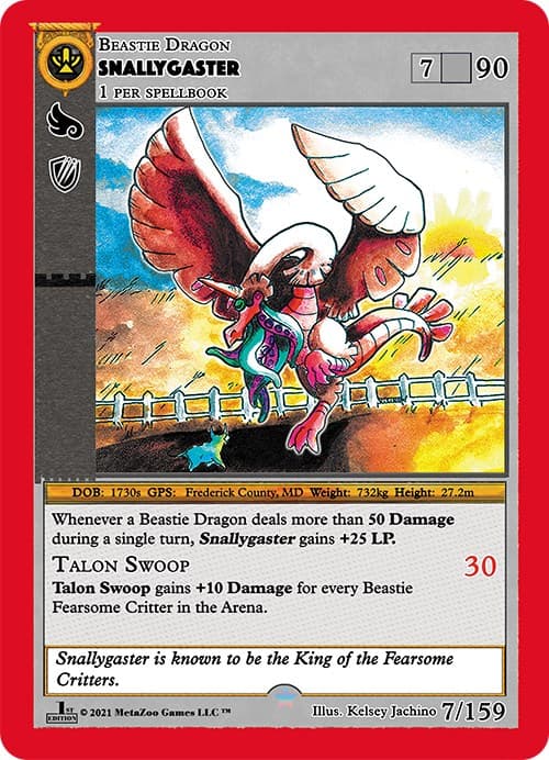 Snallygaster — Cryptid Nation: First Edition card