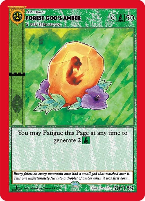 Forest God's Amber — Cryptid Nation: First Edition card