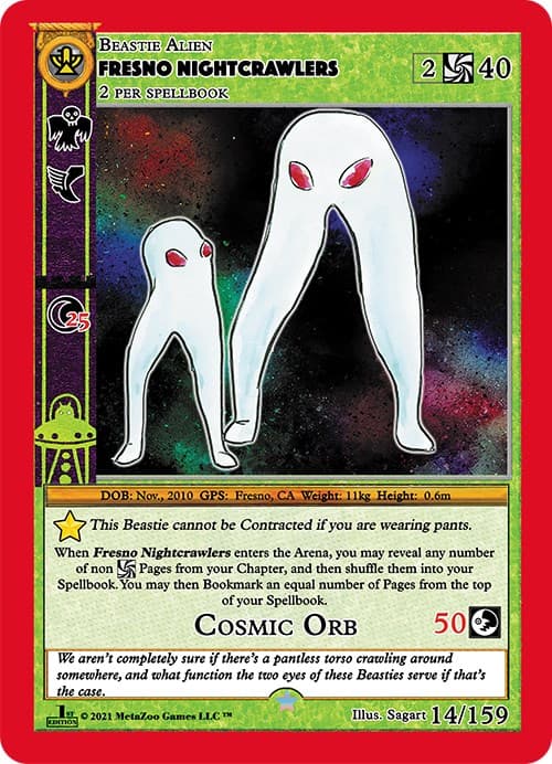 Fresno Nightcrawlers — Cryptid Nation: First Edition card