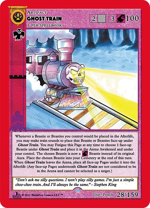 Ghost Train — Cryptid Nation: First Edition card