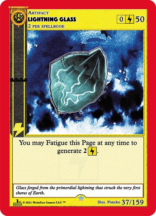 Lightning Glass — Cryptid Nation: First Edition card