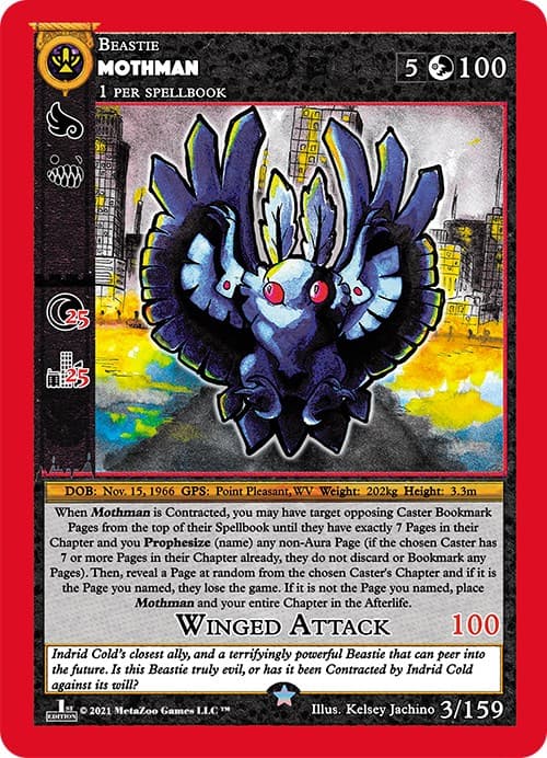 Mothman — Cryptid Nation: First Edition card