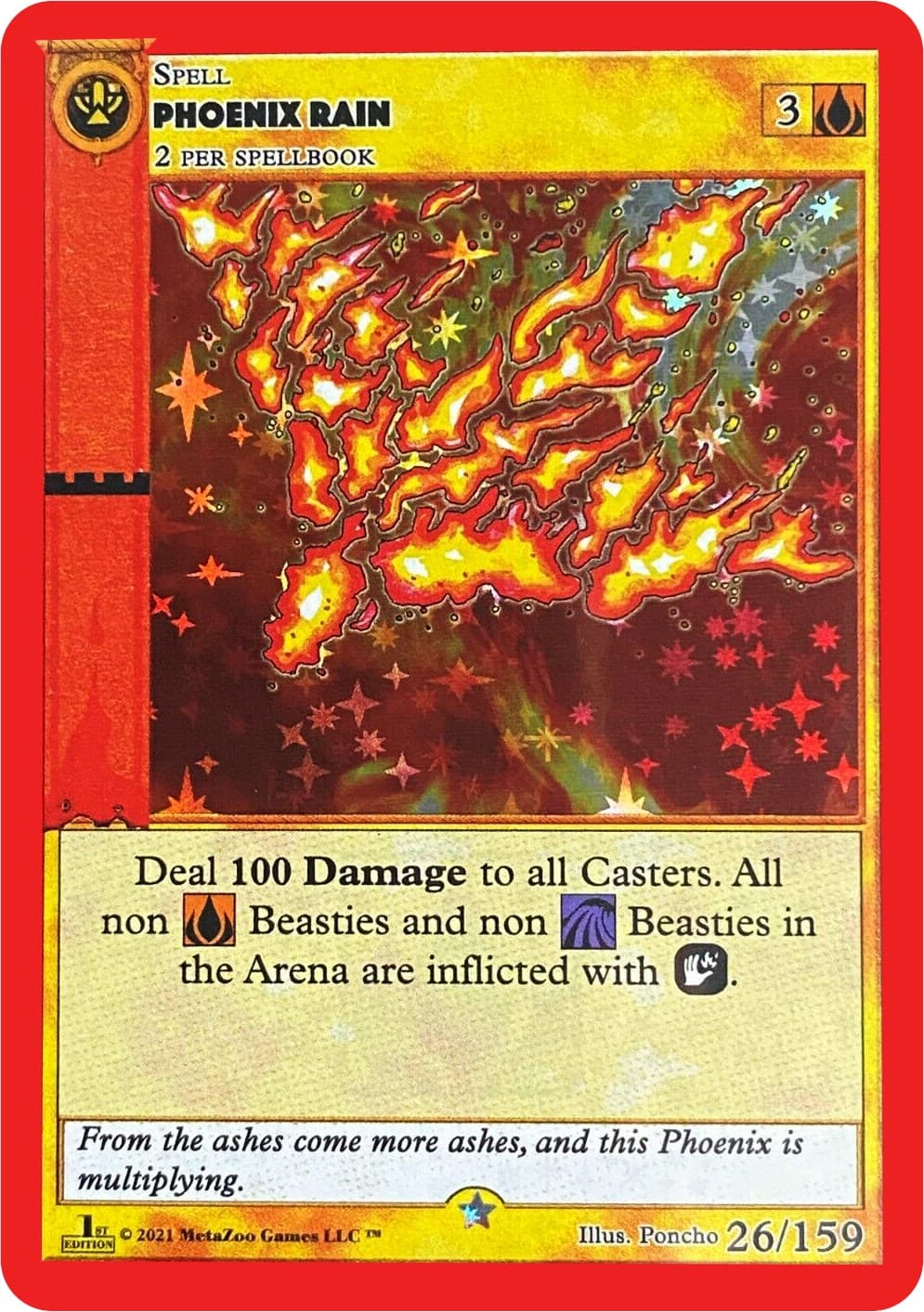 Phoenix Rain — Cryptid Nation: First Edition card