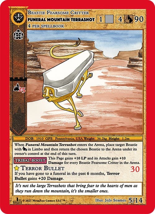 Funeral Mountain Terrashot — Cryptid Nation: First Edition Release Event Deck card