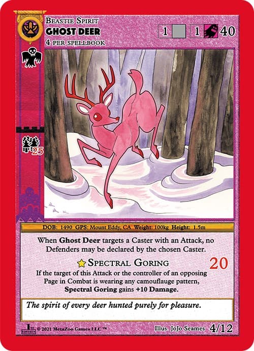 Ghost Deer — Cryptid Nation: First Edition Release Event Deck card