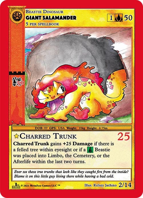 Giant Salamander — Cryptid Nation: First Edition Release Event Deck card
