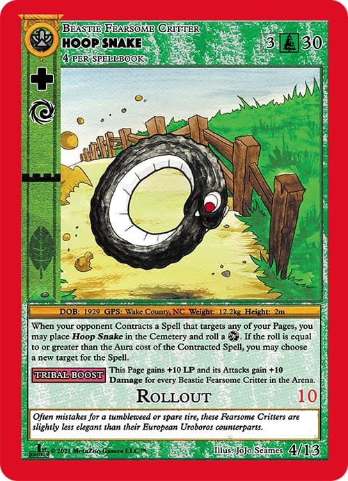 Hoop Snake — Cryptid Nation: First Edition Release Event Deck card