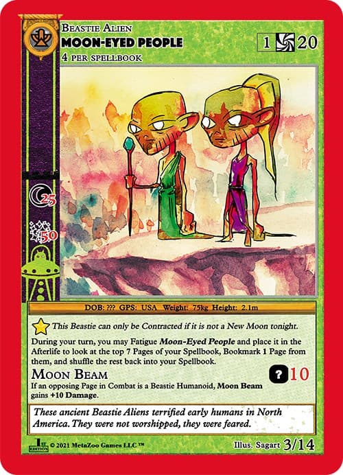 Moon-Eyed People — Cryptid Nation: First Edition Release Event Deck card