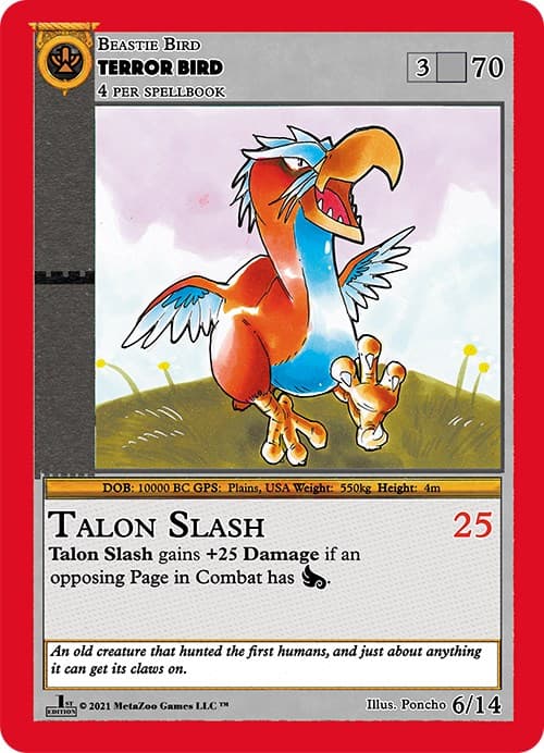 Terror Bird — Cryptid Nation: First Edition Release Event Deck card