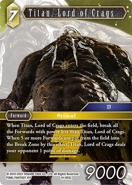 Titan, Lord of Crags — Opus XIV: Crystal Abyss card