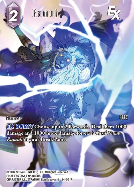 Ramuh EX (Full Art) — Opus XIV: Crystal Abyss card