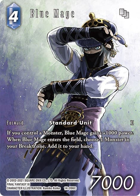 Blue Mage (Full Art) — Opus XIV: Crystal Abyss card