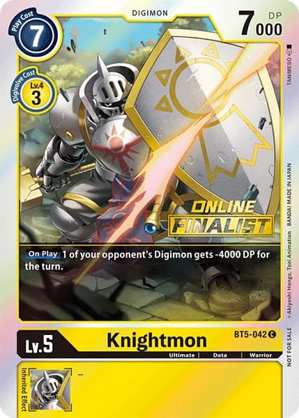 Knightmon - BT5-042 (2021 Championship Online Regional) [Online Finalist] — Battle of Omni card