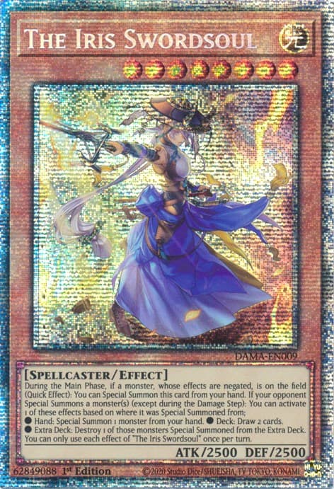 The Iris Swordsoul (Starlight Rare) — Dawn of Majesty card