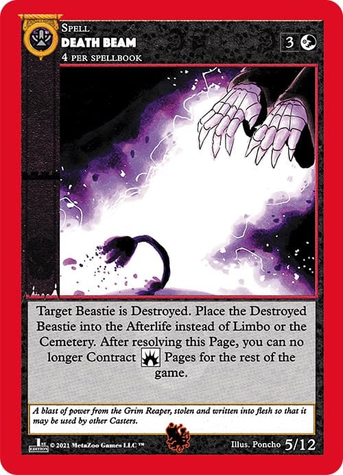 Death Beam — Cryptid Nation: First Edition Tribal Theme Decks card