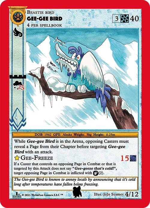 Gee-Gee Bird — Cryptid Nation: First Edition Tribal Theme Decks card