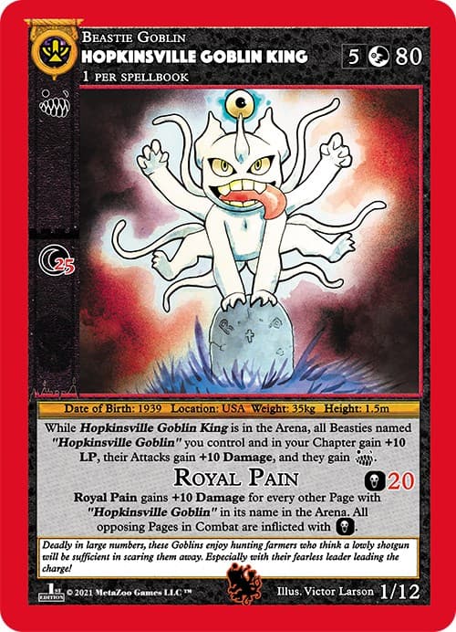 Hopkinsville Goblin King — Cryptid Nation: First Edition Tribal Theme Decks card