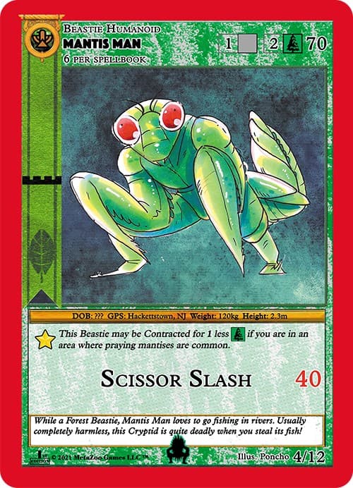 Mantis Man — Cryptid Nation: First Edition Tribal Theme Decks card