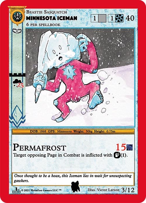 Minnesota Iceman — Cryptid Nation: First Edition Tribal Theme Decks card