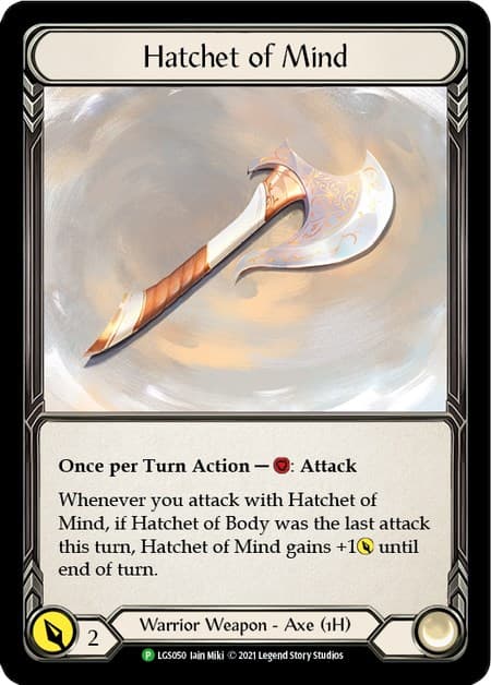 Hatchet of Mind - LGS050 — Flesh and Blood: Promo Cards card