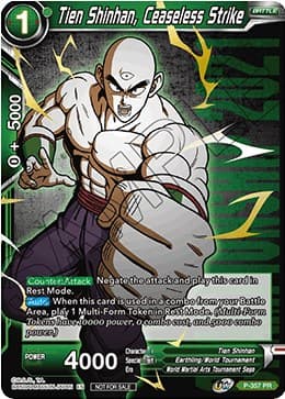 Tien Shinhan, Ceaseless Strike (Championship Pack 2021 Vol.3) (Winner Gold Stamped) — Promotion Cards card