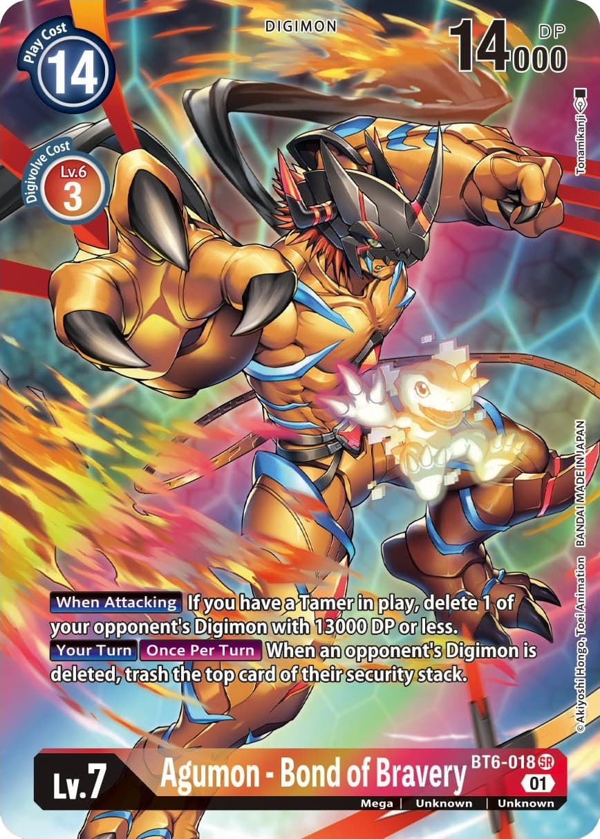 Agumon - Bond of Bravery (Alternate Art) — Double Diamond card