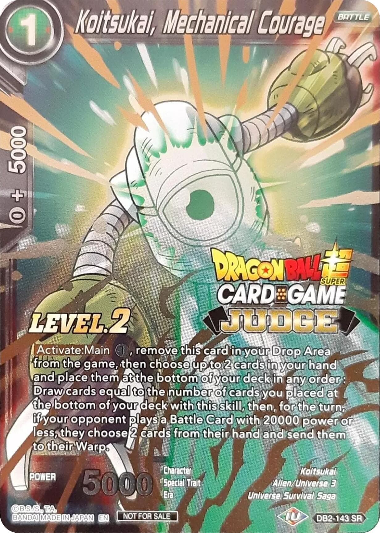 Koitsukai, Mechanical Courage (Level 2) — Judge Promotion Cards card