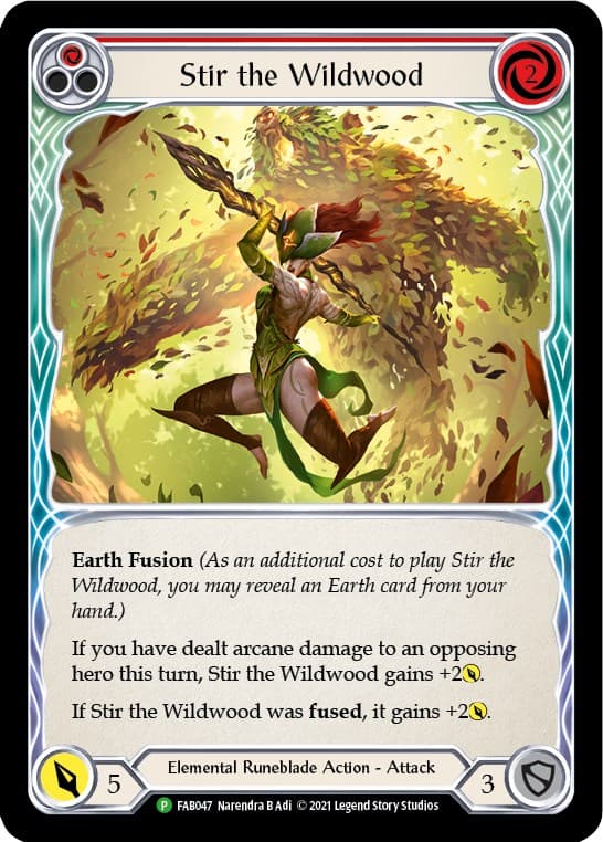 Stir the Wildwood (Alternate Art) - FAB047 — Flesh and Blood: Promo Cards card
