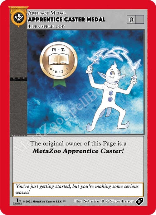 Apprentice Caster Medal — Medals card